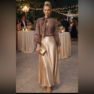 100% Silk Anthropologie NWT RIXO Moss Silk Top size S.